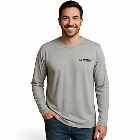 Magellan Outdoors Adventure Gear 2XL Long Sleeve Tee Gray Performance Shirt - Picture 2 of 11